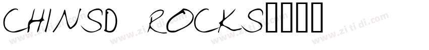 CHINSD ROCKS字体转换